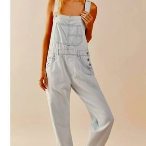 FREE PEOPLE Denim Overalls